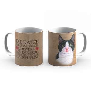 Schwarz Weisse Katze